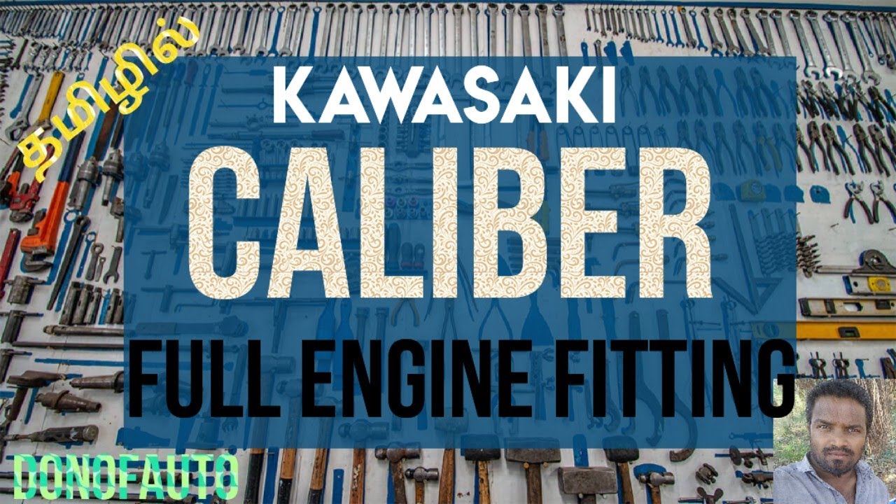 Kawasaki caliber full engine fitting tamil #tamil #bike #kawasaki #ct100 #engine