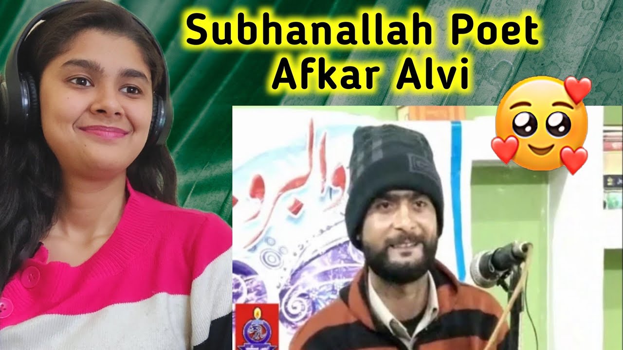 Indian Reaction On Afkar Alvi Murshid | Afkar Alvi Poetry Reaction