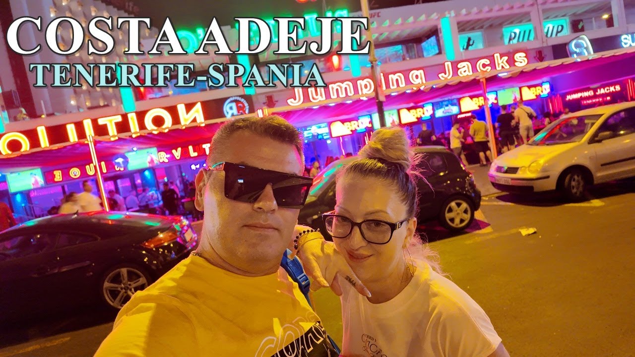 NOAPTEA in TENERIFE 🇮🇨  Plimbare de seară | Plaja Las Americas