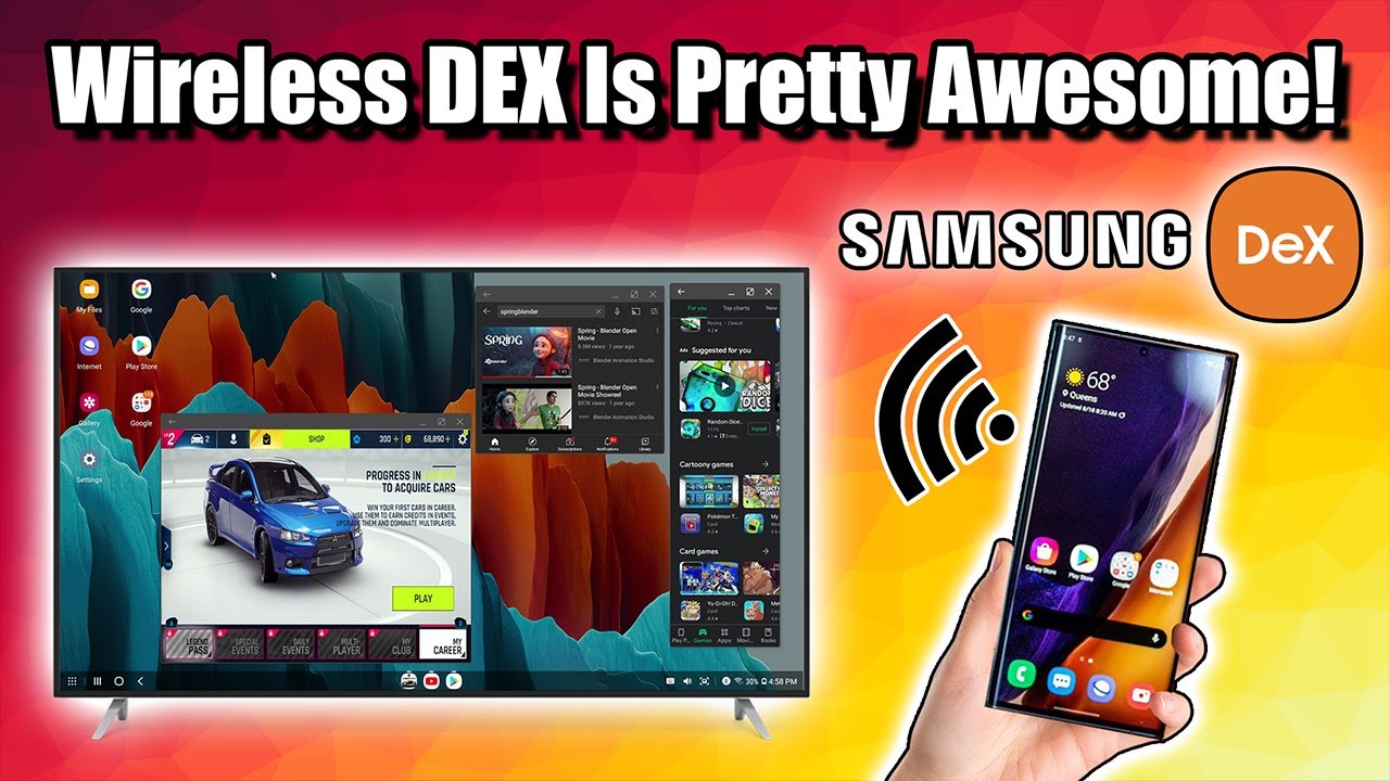 Wireless Dex Is Pretty Awesome - Samsung Dex Over Wifi Tab S7+, Note 20