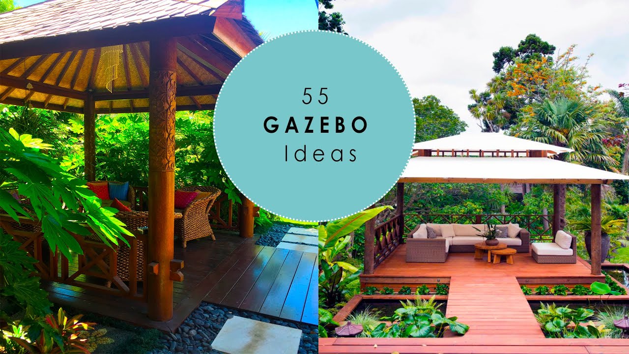 55 Beautiful Backyard GARDEN GAZEBO Ideas for Inspiration Landscape Gazebo Designs / БЕСЕДКИ Патио