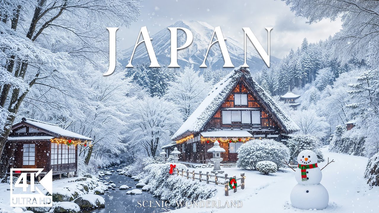 Japan 4K | Winter Wonders Of Hokkaido Landscapes, Frozen Lakes & Misty Mountains