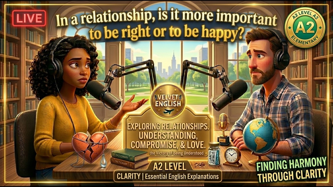 Is It Better to Be Right or Happy? | Slow A2 English Listening Podcast