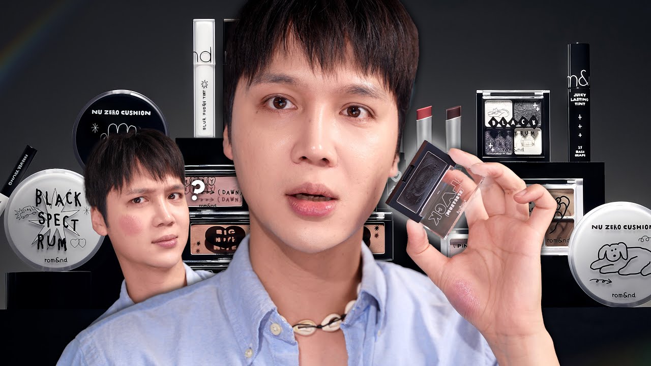 This Korean makeup brand dropped a black makeup collection (rom&nd x INAPSQUARE)