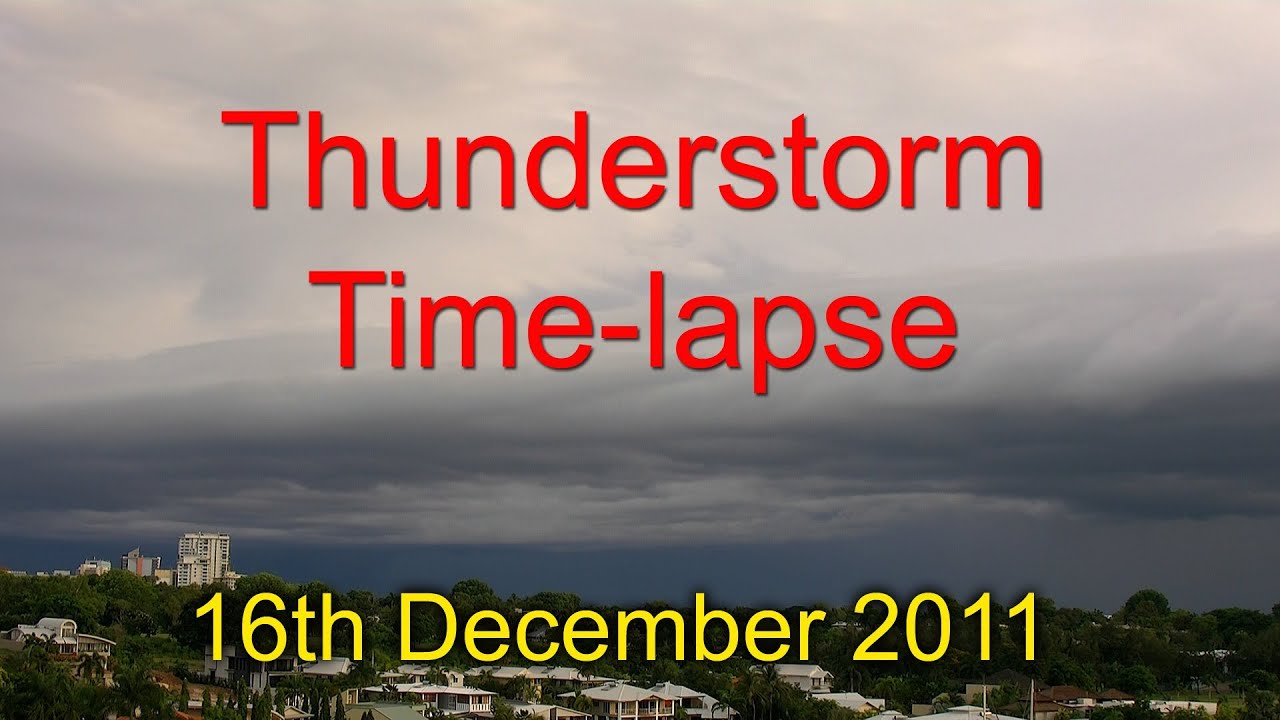 Time-Lapse video of massive storm front approaching Darwin, Australia