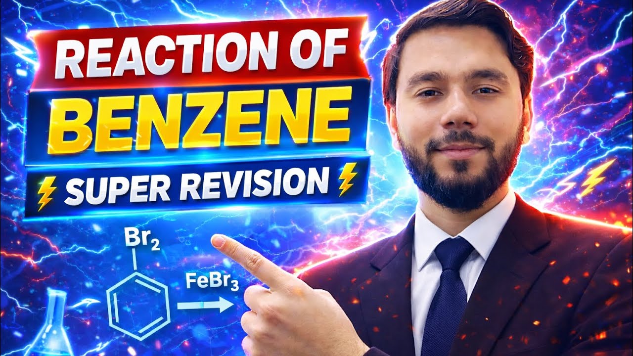 REACTION OF BENZENE - ORGANIC CHEMISTRY ( Best Revision) | NEET | JEE #organicchemistry #benzene 