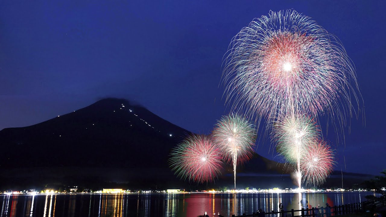 【山梨】【4K】第90回記念山中湖報湖祭 花火大会 2023