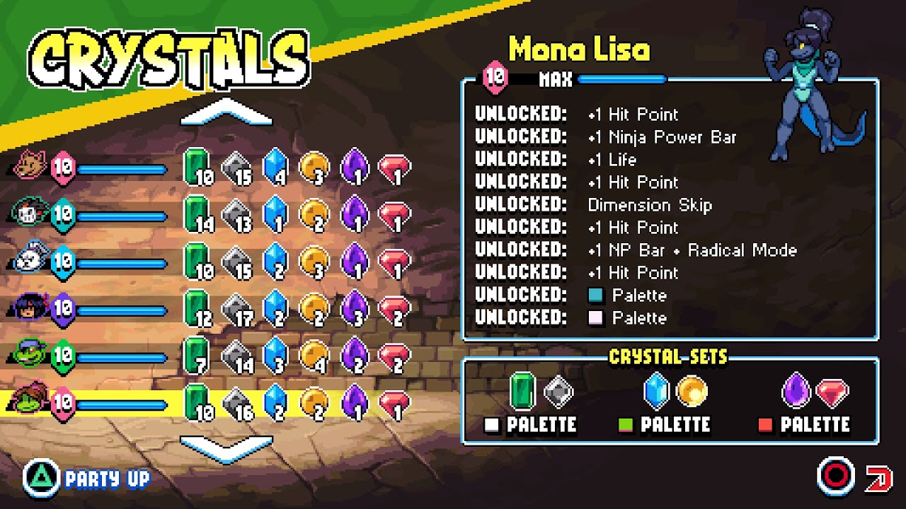 TMNT Shredder's Revenge All Palettes With Save File Link [PC Version] Updated Radical Reptiles DLC