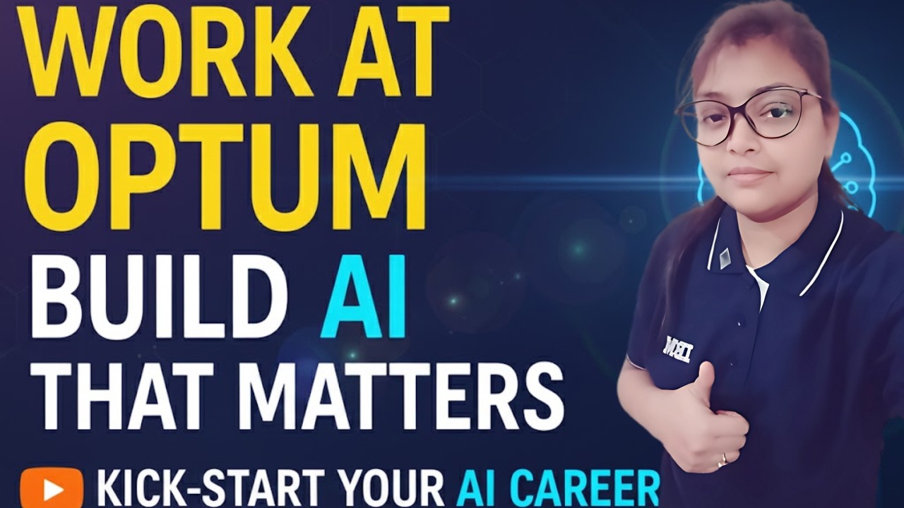 Work at Optum & Build AI That Matters | Best Career Opportunity for Tech Freshers | Apply Fast!