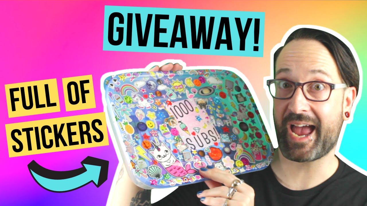 1000 SUBSCRIBER STICKER GIVEAWAY!!