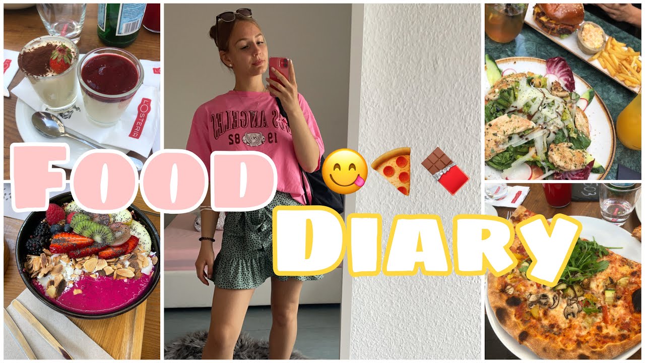 REALISTISCHES FOOD DIARY😋🍕DAS esse ich wirklich (essen ohne Verzichte!) + wichtige Ankündigung!