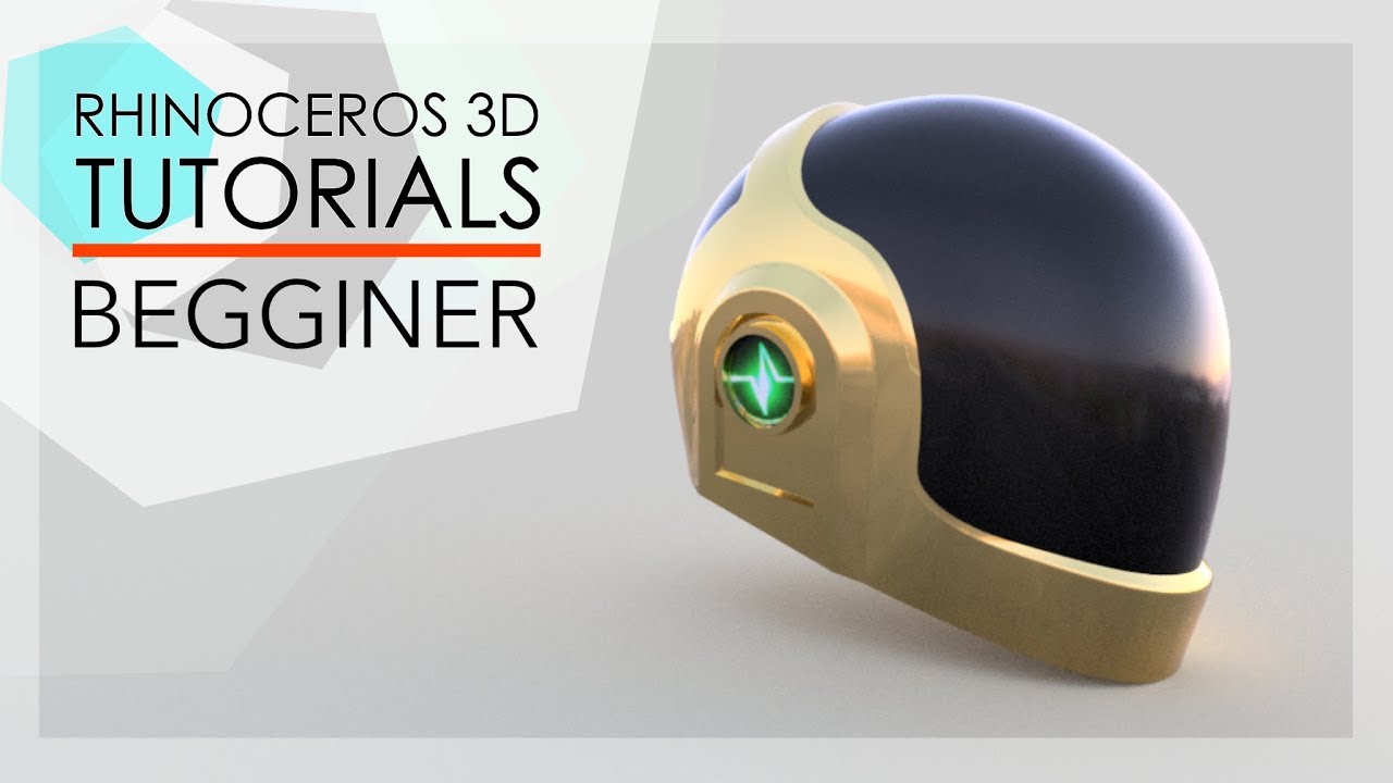 Rhino Tutorial – DAFT PUNK Helmet ver.2 (Beginner)