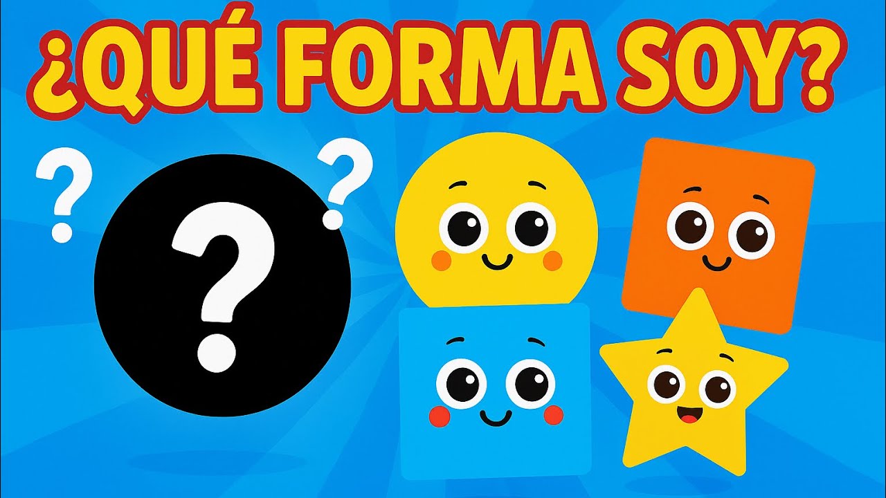 ¿Qué forma soy? | Adivina la figura ❓con pistas divertidas para niños🟡🔺🟩