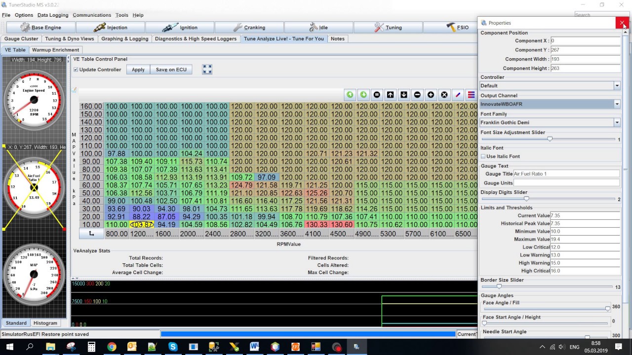 TunerStudio Innovate COM Connect