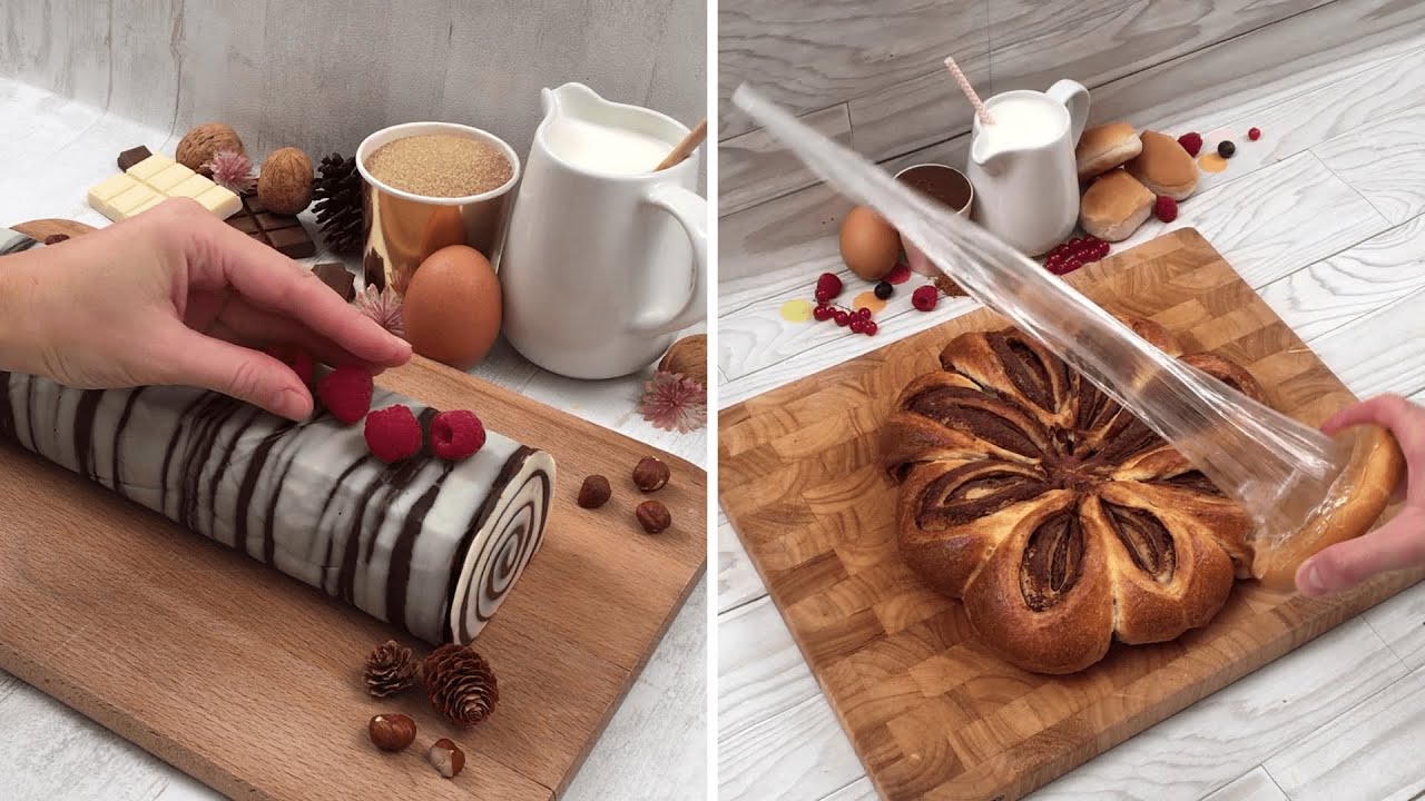 Feel-good Desserts 🎂 Floating Island Dessert🍮 Hazelnut Log🍩 Chocolate Pear Dessert🍫