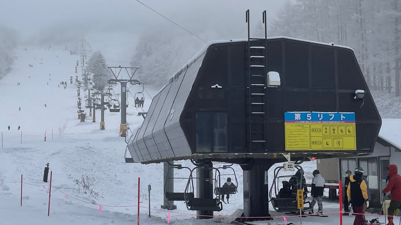 【高速ペア】丸沼高原スキー場 第5スーパーツインリフト 【2-CLD】Marunuma Kogen Ski Resort No.5 Super Twin Lift