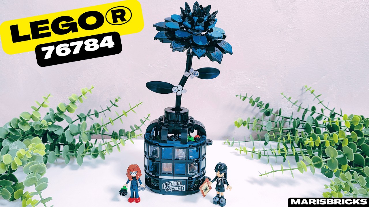 LEGO Wednesday Black Dahlia Flower 76784