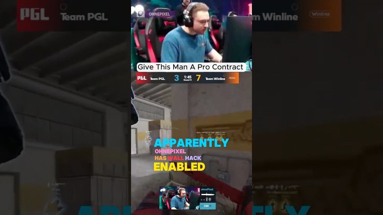 Ohnepixel using Wallhacks?!
