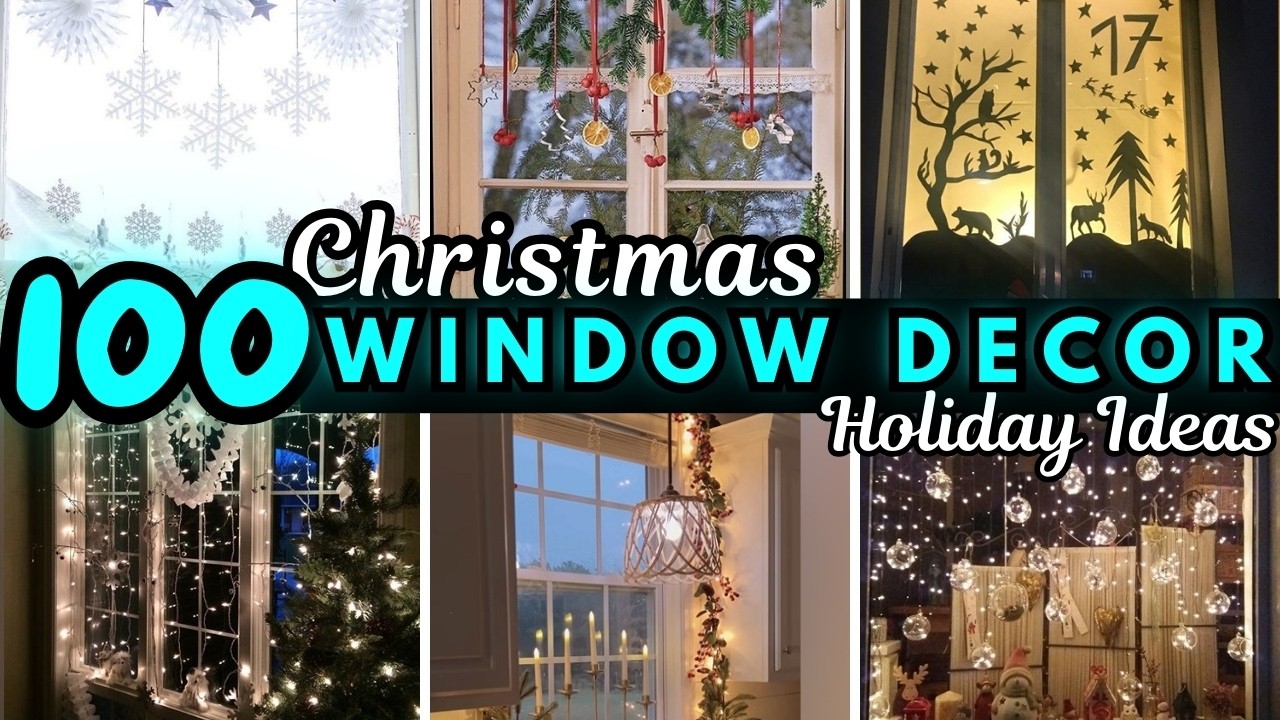 ✨ Easy DIY Christmas WINDOW Decorating Ideas For 2025 🎅 INSIDE & OUTSIDE Holiday Window Ideas
