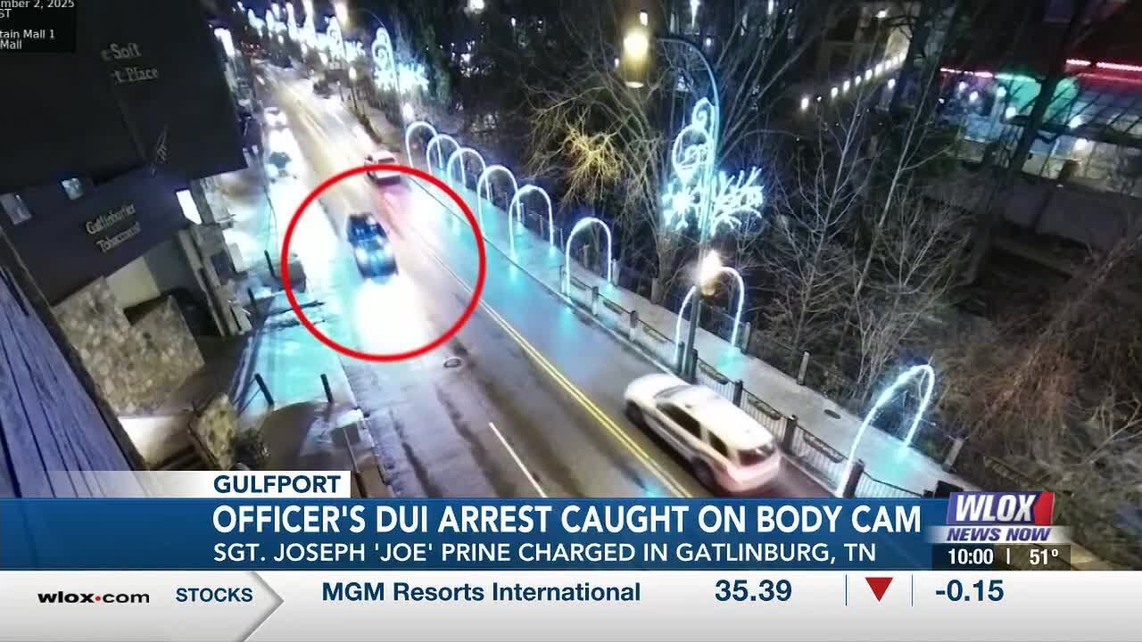 BODYCAM: Gulfport Police sergeant arrested in Tenn. for DUI, carrying weapon under the influence