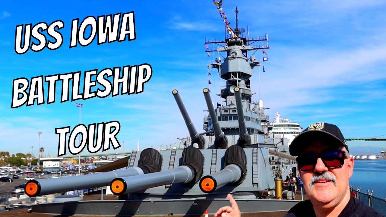Экскурсия по линкору USS Iowa BB-61 в Сан-Педро, Калифорния