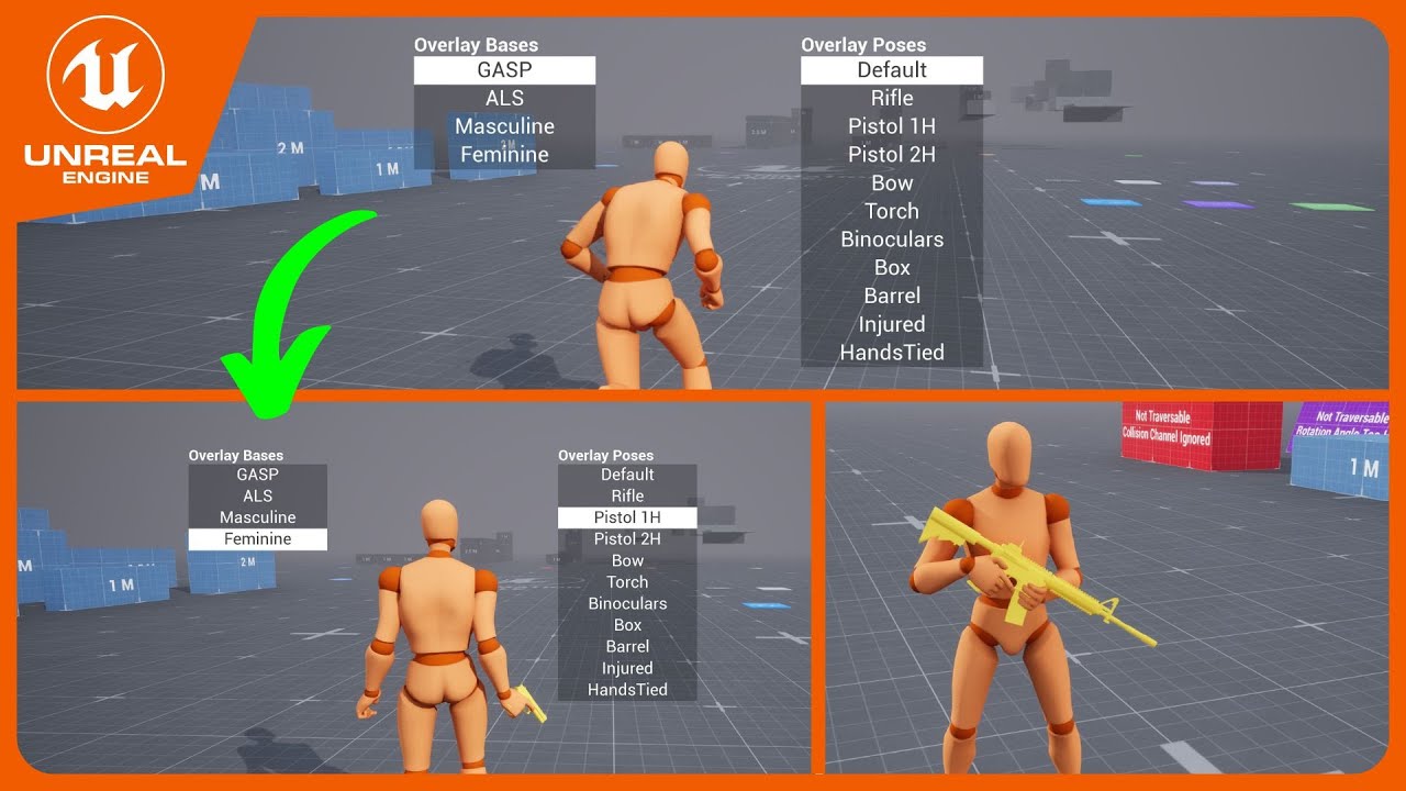 Многослойные наложения GASP ALS — Hand IK — бесплатный проект Unreal на GitHub