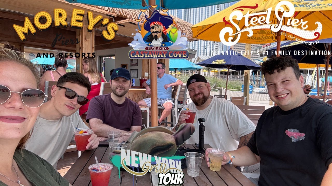Atlantic City / Ocean City / Wildwood - Steel Pier / Playland's Castaway Cove / Morey's Piers - VLOG