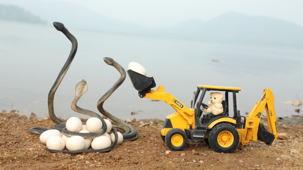 Jcb Fully Loading King Cobra Snake Eggs Mahindra Tractor | Sonalika Tractor | Auto Rickshaw | CS Toy