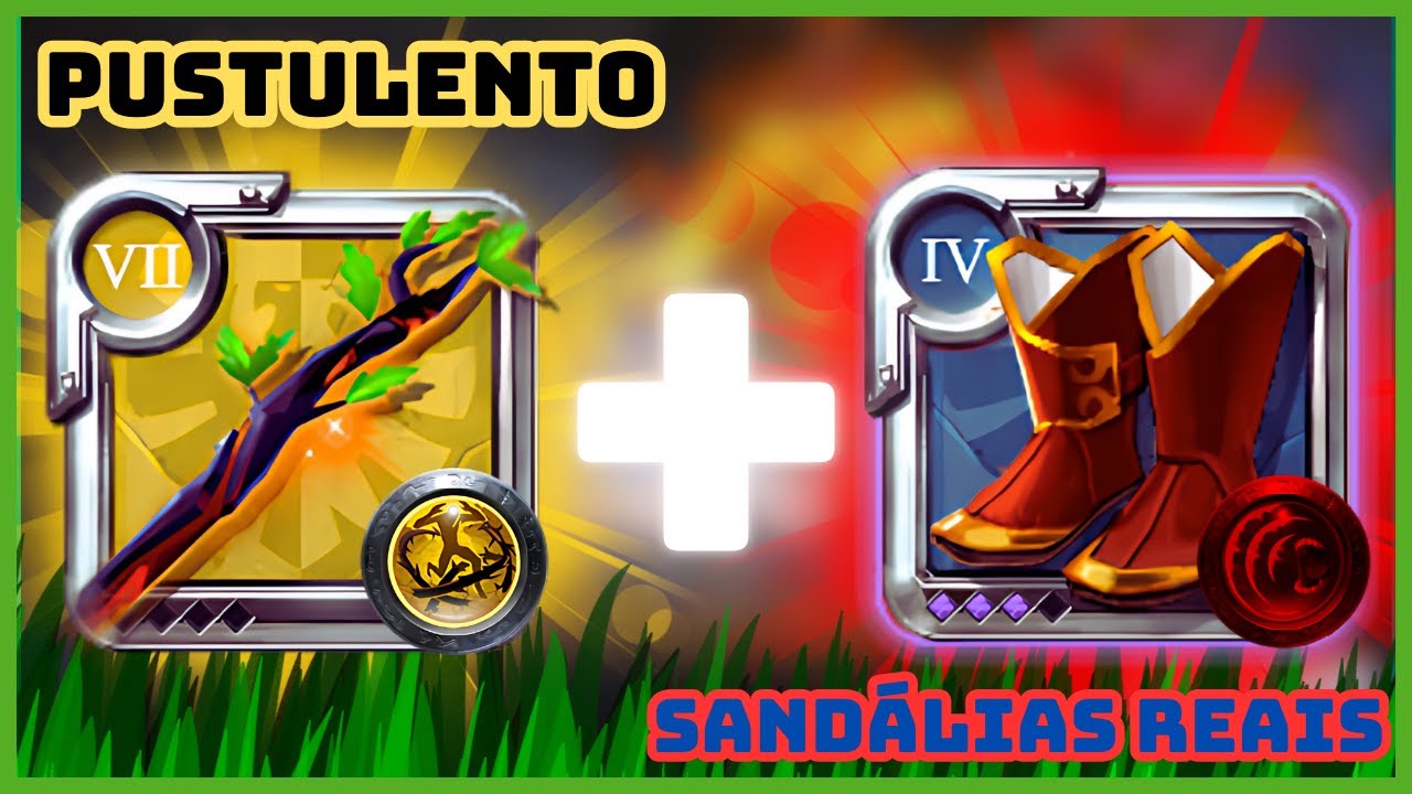 Pustulento + Sandálias Reais no PvP de Albion Online… e mano, que build DELICIOSA!