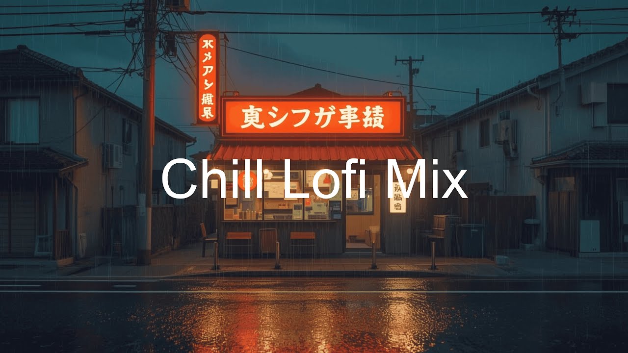LoFi Japan Street Under the Rain