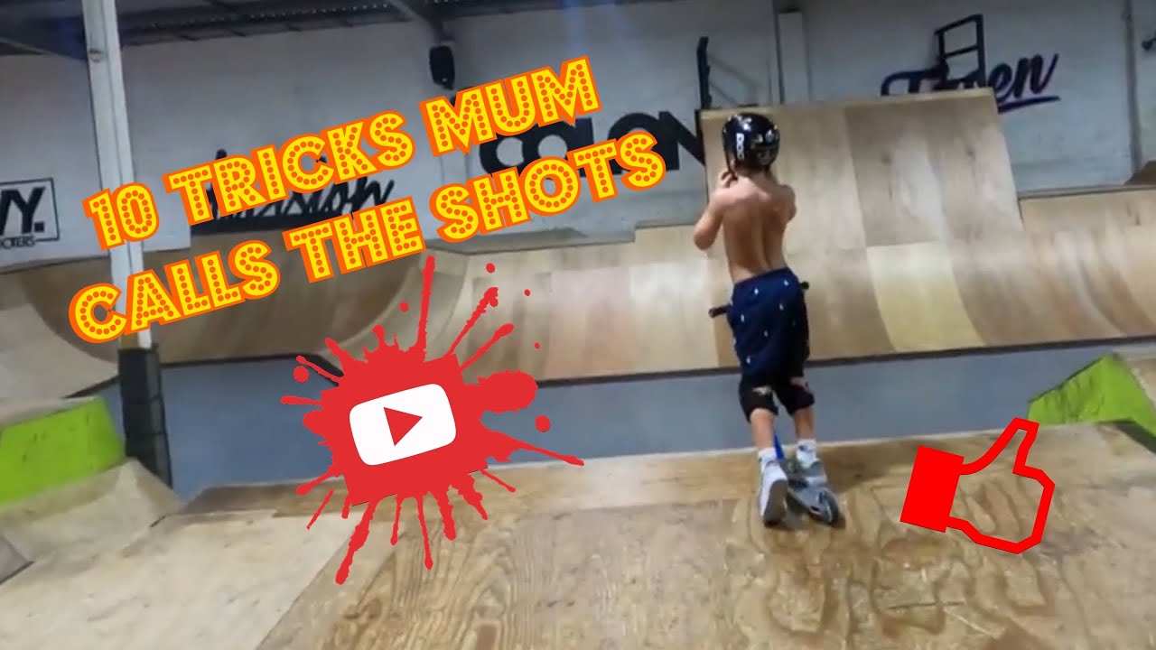 10 Scooter tricks !! Mum calls the shots at Scooter Village QLD's Best Indoor Skate Park