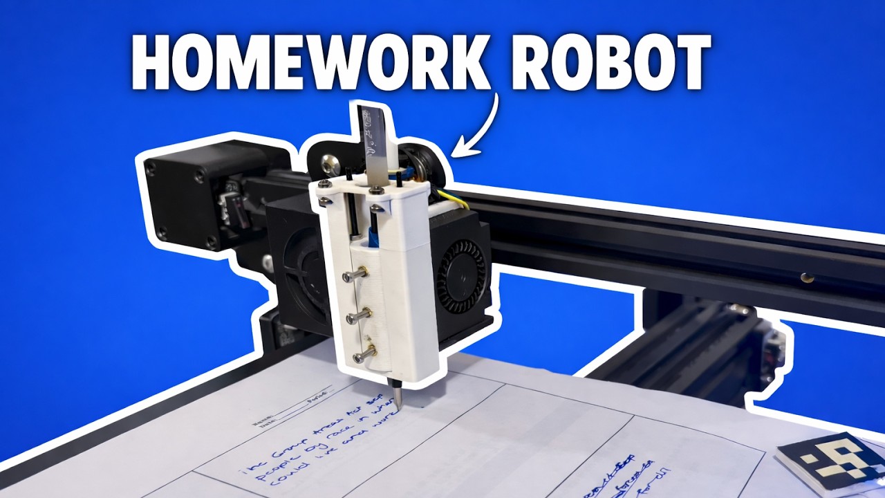 I built a robot to do my homework