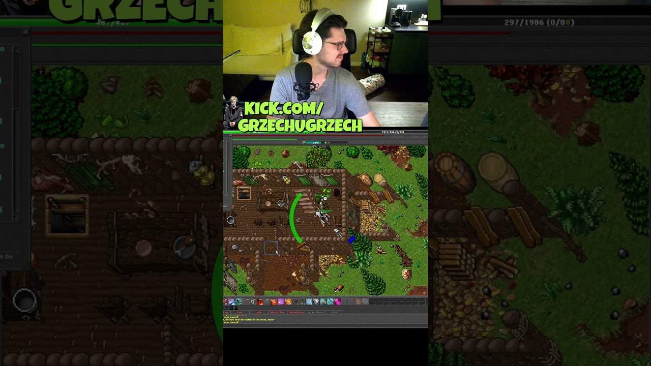 Pierwsza pr&oacute;ba dropu rogu od luckiego #tibia wpadaj na streamy