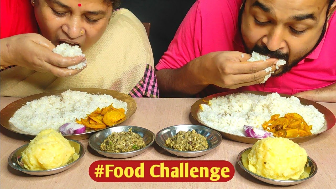 ASSAMESE TRADITIONAL THALI EATING CHALLENGE | Traditional Food Eating Competition | Food Challenge-1