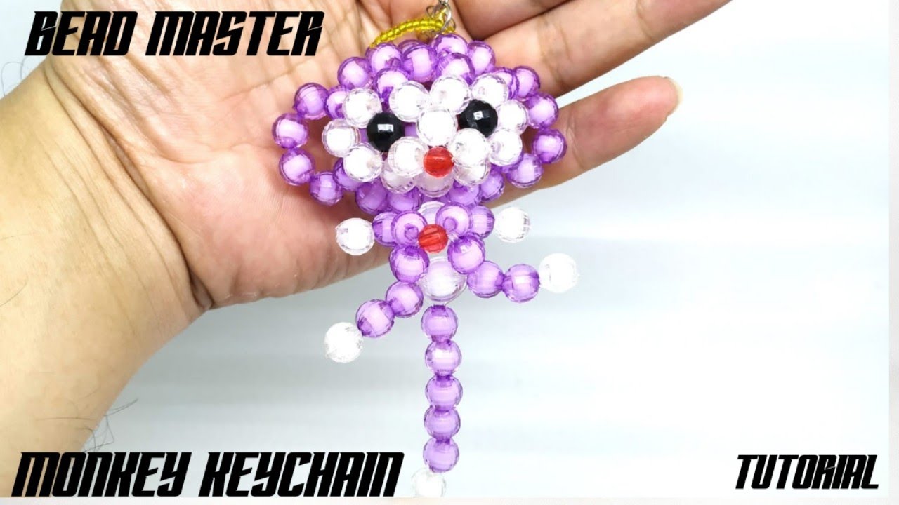 Tutorial How to Bead Monkey/Beading Monkey Keychain
