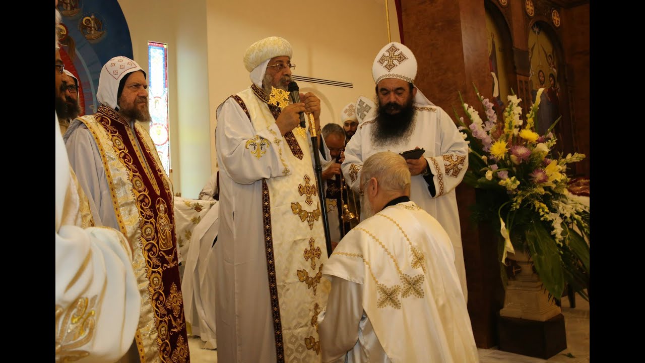 His Holiness Raises Father Athanasius to Hegomen قداسة البابا يرفع القس اثناسيوس الى رتبة القمصية