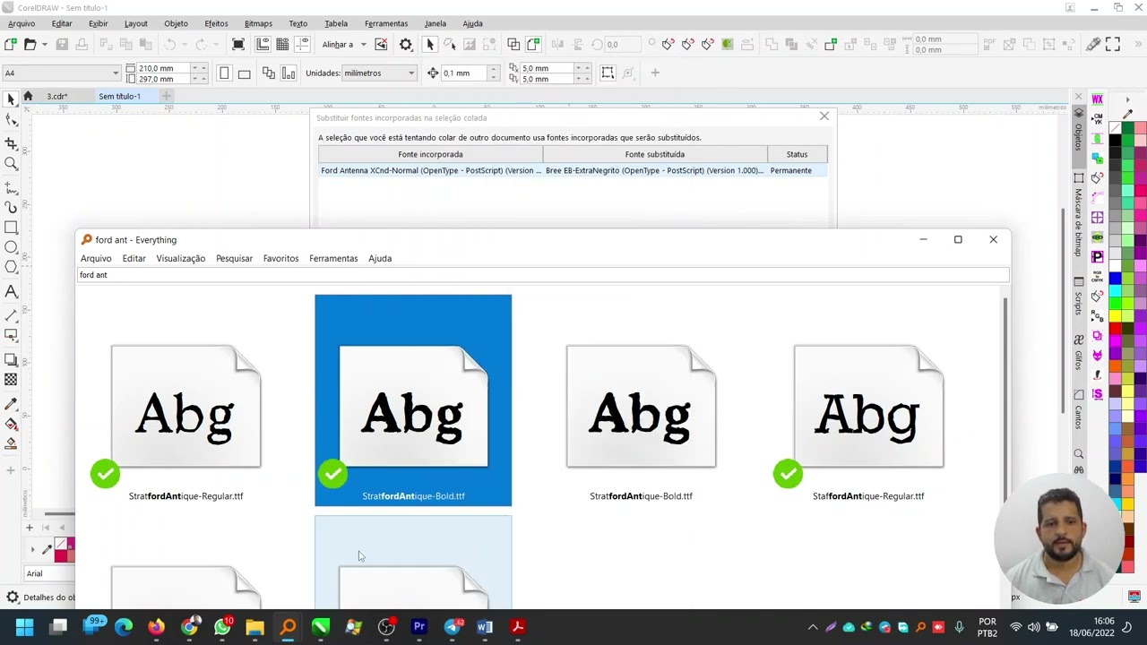 Como Instalar Fontes ou Tipos de Letra para o CorelDRAW