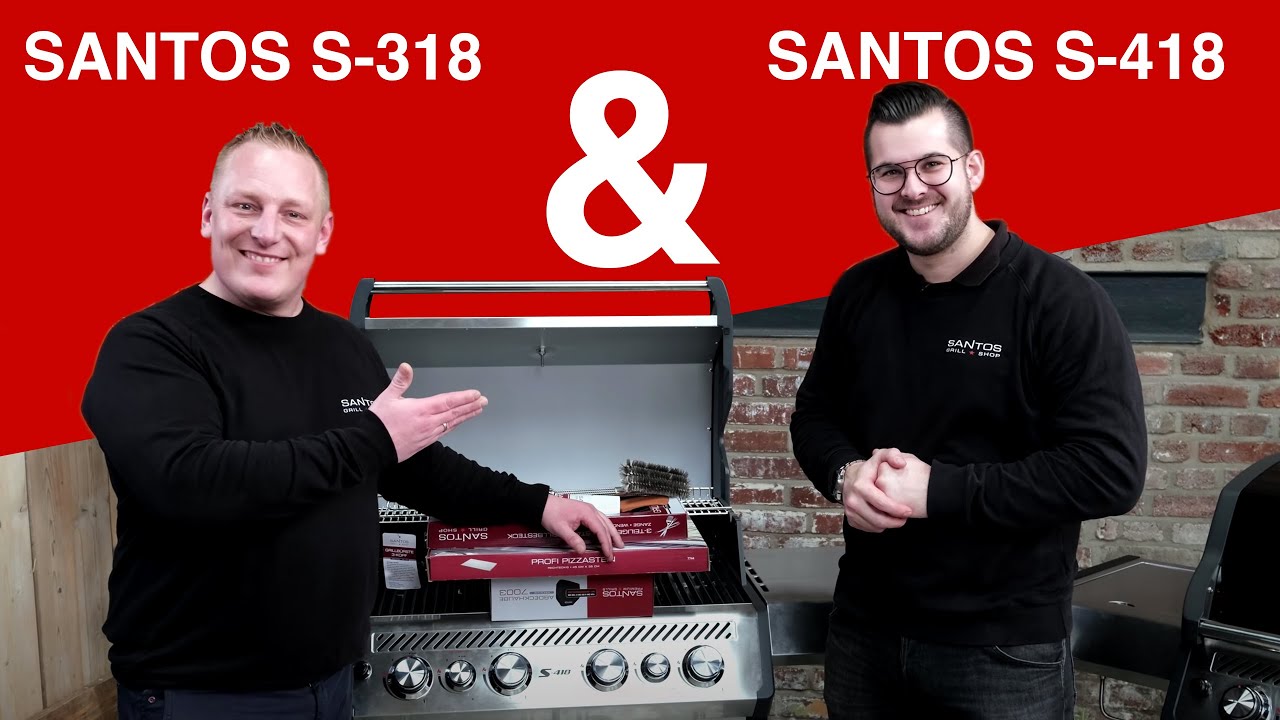 GASGRILL NEUHEIT🔥: SANTOS S-318 & S-418 Vorstellung & Vergleich | 800° Seitenbrenner