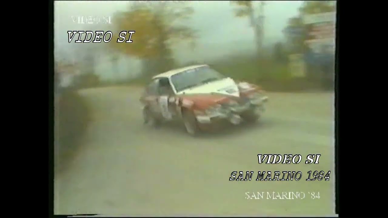 Rally San Marino 1984 in collaborazione con Motoring Club