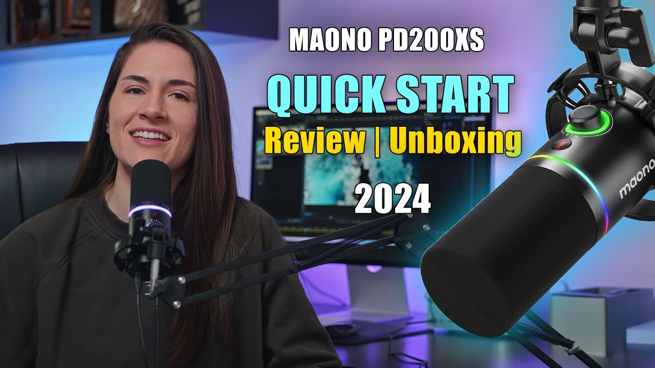 Краткое руководство по эксплуатации/обзор и распаковка USB/XLR-микрофона Maono PD200XS (2024)