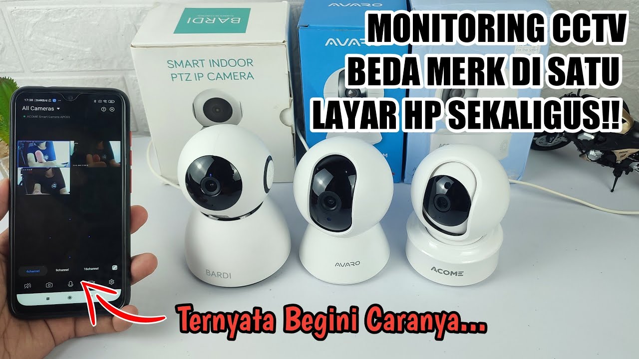 Cara Monitoring Jarak Jauh Berbagai Merk CCTV Menjadi Satu di Layar HP Bisa 16 CCTV Sekaligus