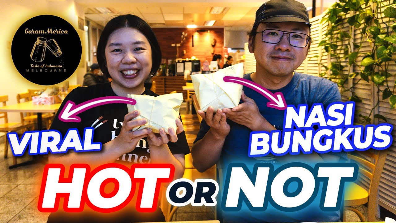 VIRAL NASI BUNGKUS - Indonesian style wrapped rice at Garam Merica, Melbourne | HOT or NOT Series