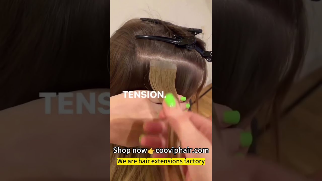COOVIP Tape-In Hair Extensions Installation: Step-by-Step Guide for a Flawless Transformation!