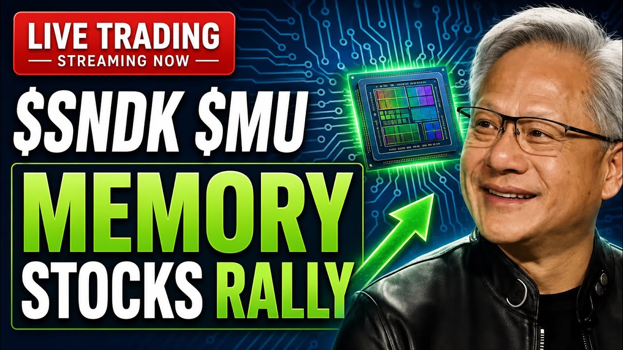 Sandisk, Micron Lead AI Stock Rally 📈 Live Trading Stock Market Today | $MU $AMD $SKHY $SNDK
