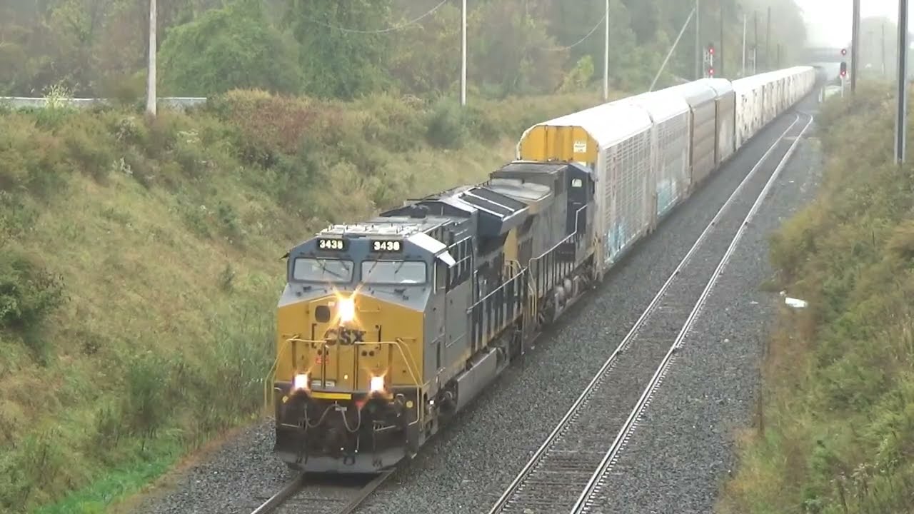 20191022 October 22 2019 SEPTA MARC push pulls CSX Q300 Tropicana Orange Juice cars TPIX autoracks