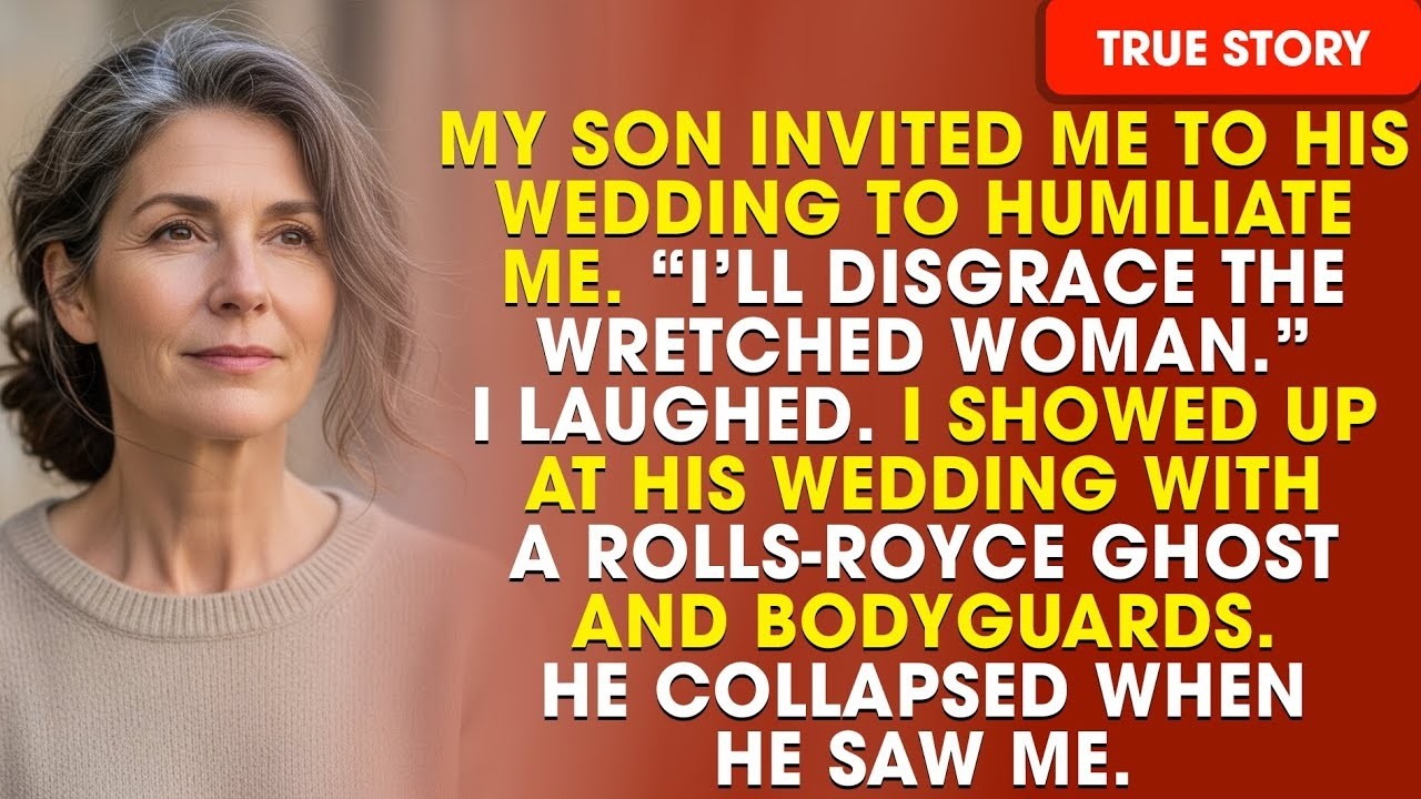 My Son Invited Me to His Wedding to Humiliate Me — I Arrived in a Rolls Royce Ghost and He Collap