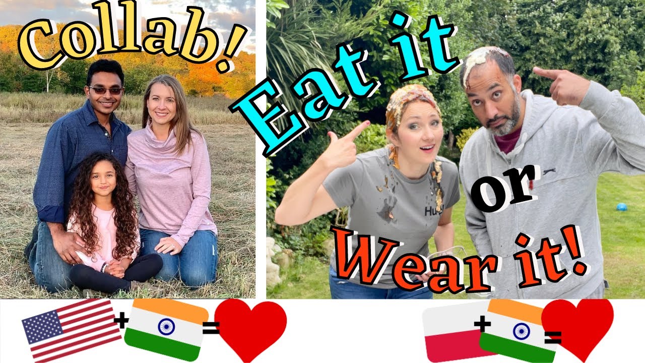 EAT it or WEAR it Challenge Wife vs Husband / Collab with @WorldOfAnAdventure