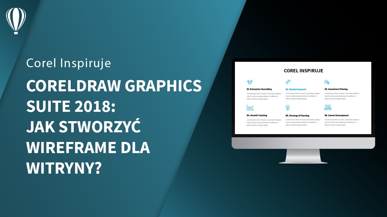 CorelDRAW Graphics Suite 2018 - Jak stworzyć Wireframe dla witryny?