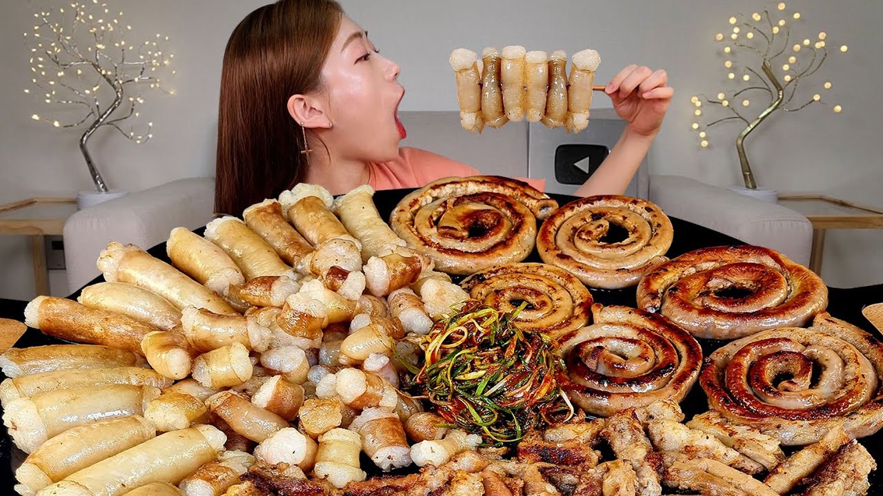 ASMR 바삭하게구운 대창 곱창 실컷 먹어볼게요!! 리얼먹방 :) Beef tripe, beef tripe MUKBANG