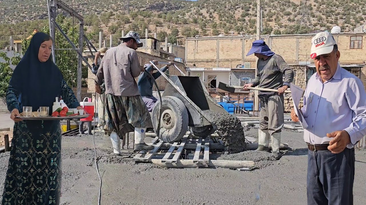 Building a solid roof in nomadic life | Step-by-step concreting